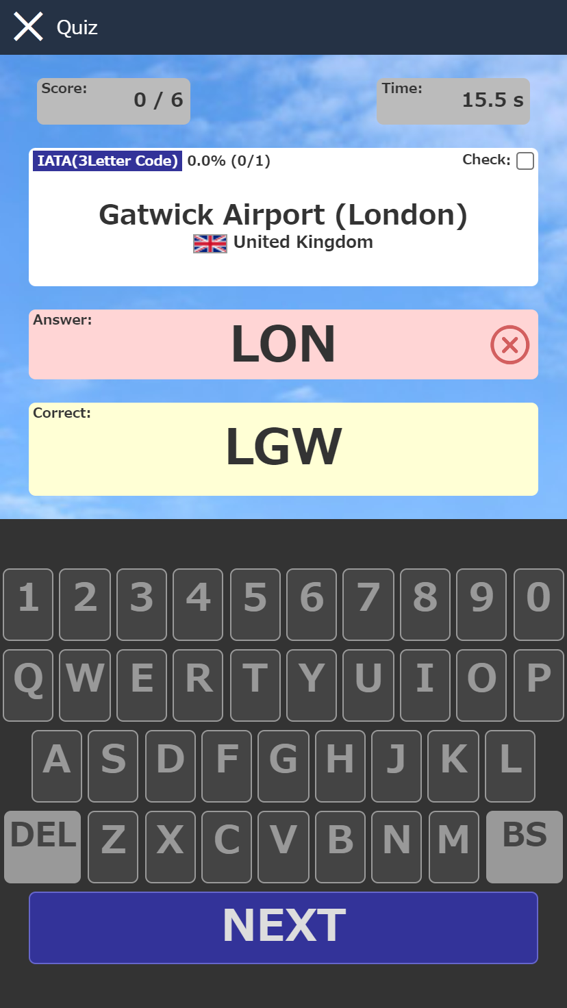 3 Letter Quiz App To Learn Airport Codes And Airline Codes